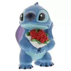 STITCH CON RAMO DE FLORES ENESCO DISNEY LILO & STITCH SHOWCASE COLLECTION