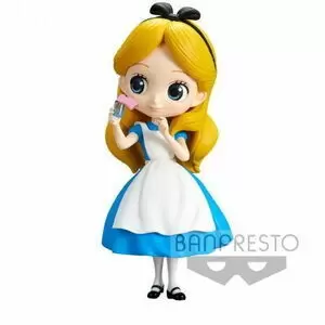 DISNEY MINIFIGURA Q POSKET ALICE THINKING TIME NORMAL COLOR VER. 14 CM