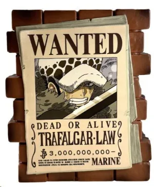 WANTED LAW HUCHA 16 CM ONE PIECE