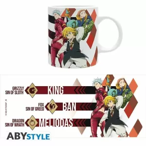 THE SEVEN DEADLY SINS - TAZA - 320 ML - MELIODAS,BAN,KING