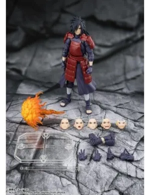 NARUTO SHIPPUDEN FIGURA S.H.FIGUARTS MADARA UCHIHA LEGEND OF DARKNESS 17 CM