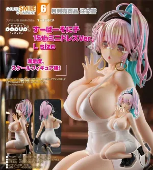 SUPER SONICO ESTATUA PVC POP UP PARADE SUPER SONICO: 15TH MINI DRESS VER. L SIZE 20 CM