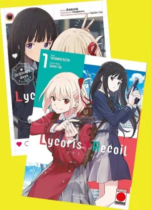 PACK LYCORIS RECOIL 01 - NOVELA  + MANGA 1 + FIGURA