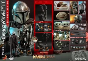 THE MANDALORIAN AND THE CHILD 1/4 SCALE DELUXE HOT TOYS