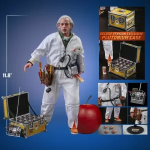 DOC BROWN DELUXE BACK TO THE FUTURE SIXTH SCALE FIGURE BY HOT TOYS